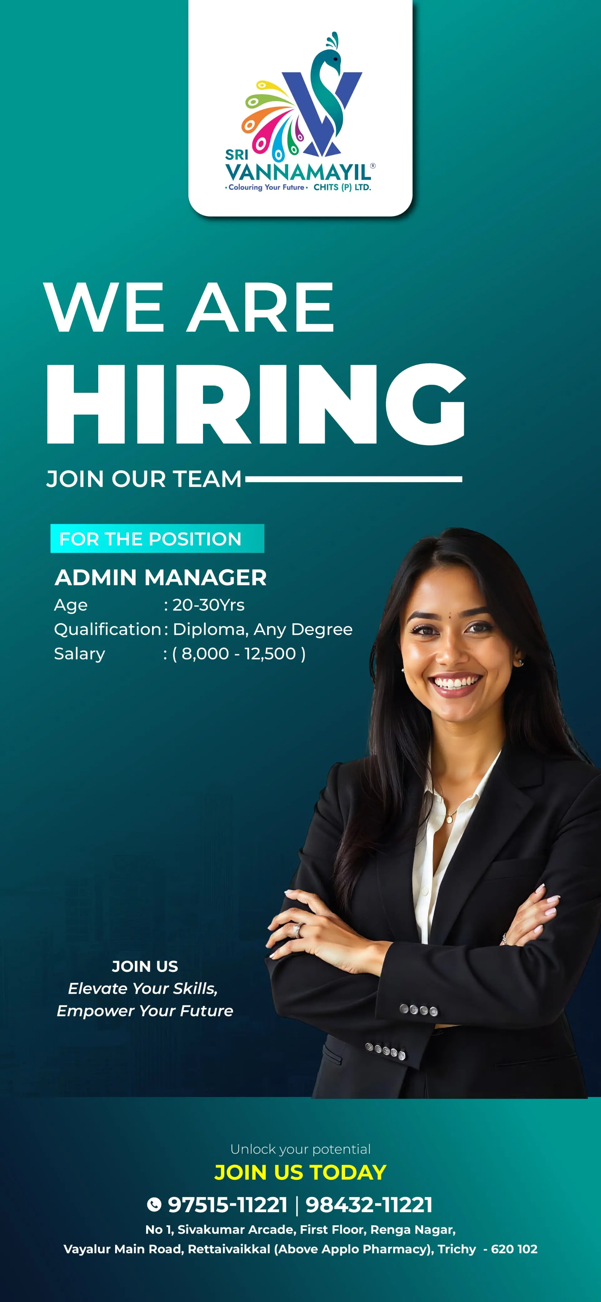 Hiring for Admin Manager